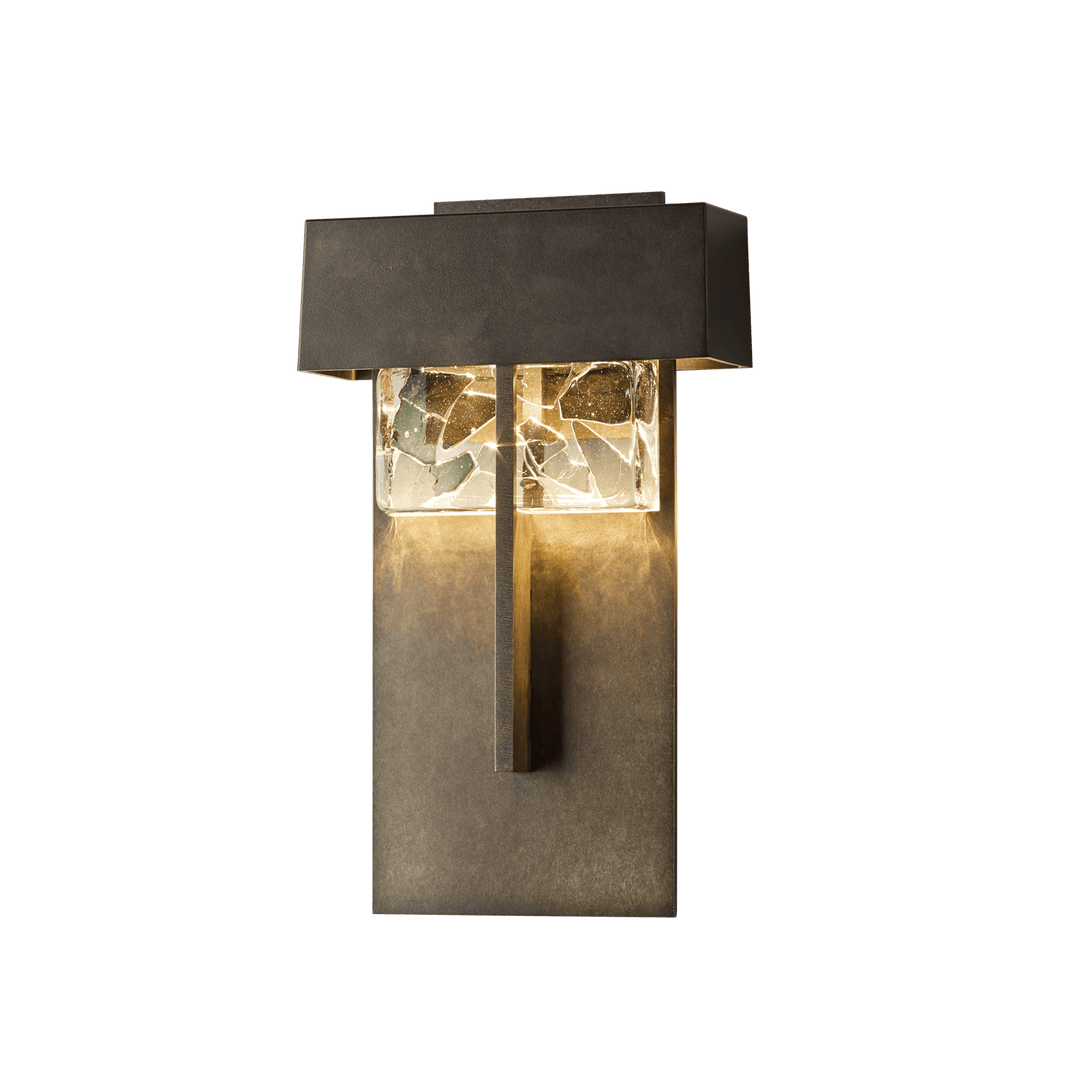 Hubbardton Forge Shard Large LED Outdoor Sconce Outdoor Wall Lights Hubbardton Forge Coastal Natural Iron