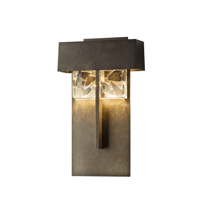 Hubbardton Forge Shard Large LED Outdoor Sconce Outdoor Wall Lights Hubbardton Forge Coastal Natural Iron