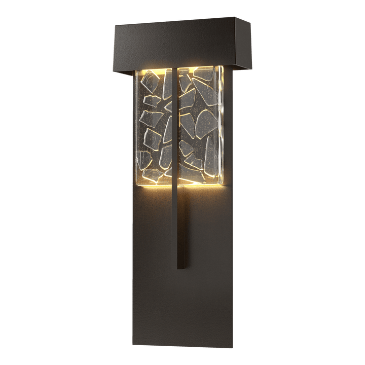 Hubbardton Forge Shard XL Outdoor Sconce Outdoor Wall Lights Hubbardton Forge Coastal Oil Rubbed Bronze  