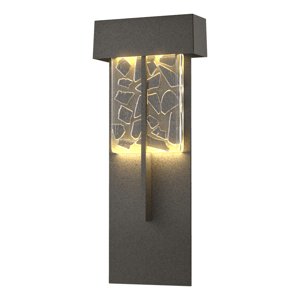 Hubbardton Forge Shard XL Outdoor Sconce Outdoor Wall Lights Hubbardton Forge Coastal Natural Iron  