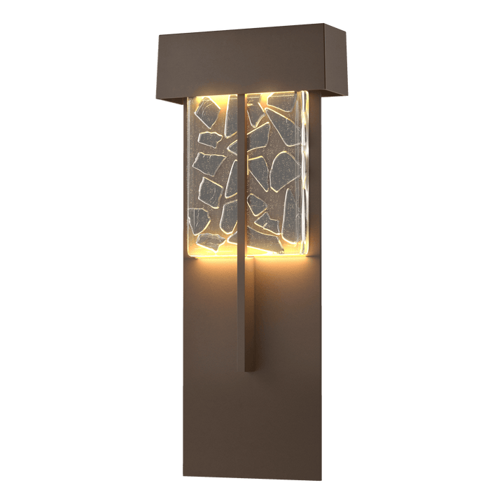 Hubbardton Forge Shard XL Outdoor Sconce Outdoor Wall Lights Hubbardton Forge Coastal Bronze  