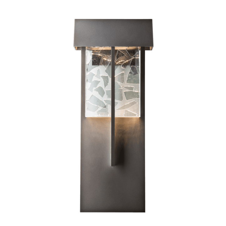 Hubbardton Forge Shard XL Outdoor Sconce Outdoor Wall Lights Hubbardton Forge Coastal Dark Smoke  