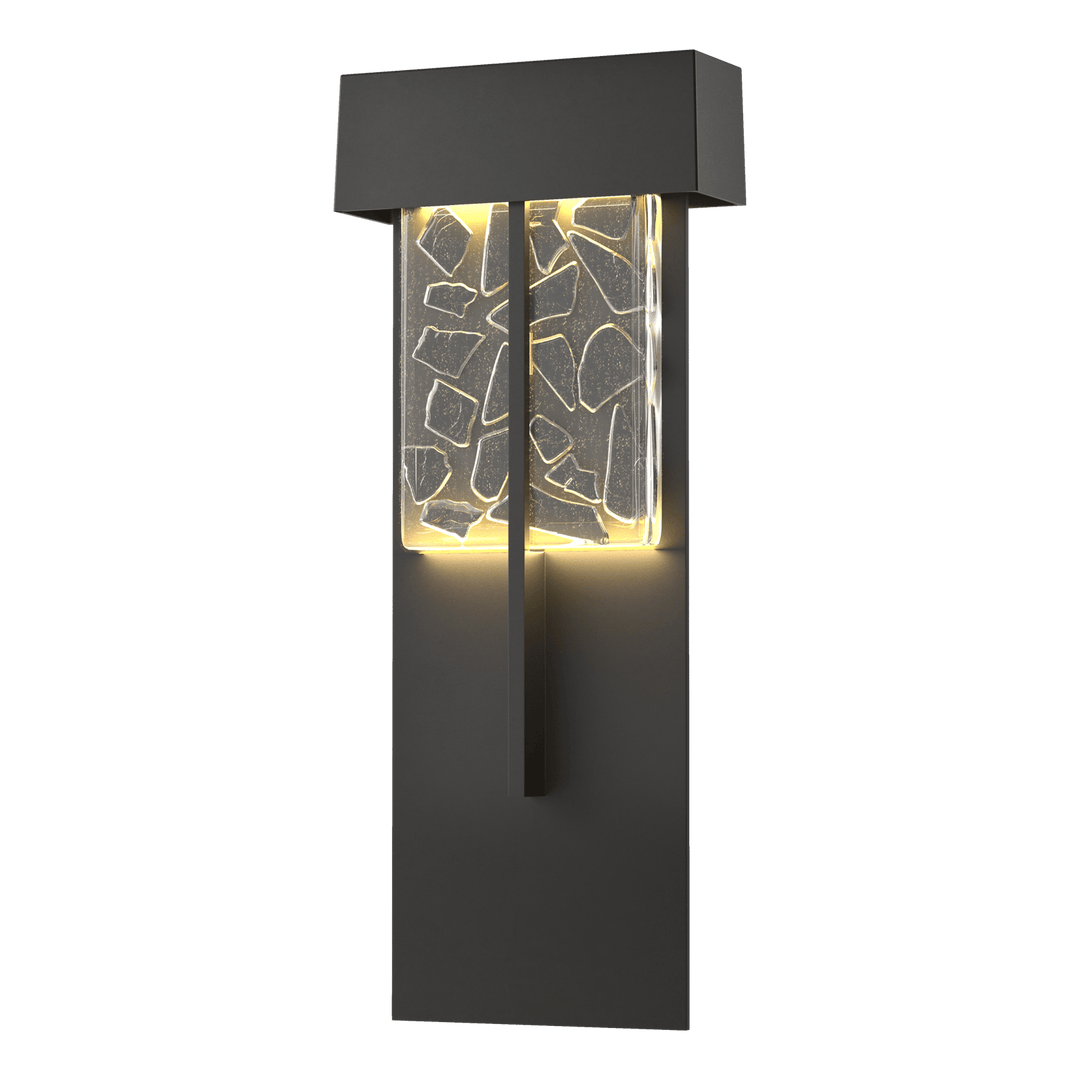 Hubbardton Forge Shard XL Outdoor Sconce Outdoor Wall Lights Hubbardton Forge Coastal Black  