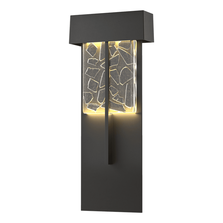 Hubbardton Forge Shard XL Outdoor Sconce Outdoor Wall Lights Hubbardton Forge Coastal Black  