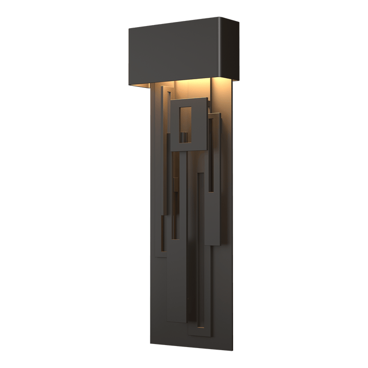 Hubbardton Forge Collage Large Dark Sky Friendly LED Outdoor Sconce Outdoor Wall Lights Hubbardton Forge Coastal Oil Rubbed Bronze  