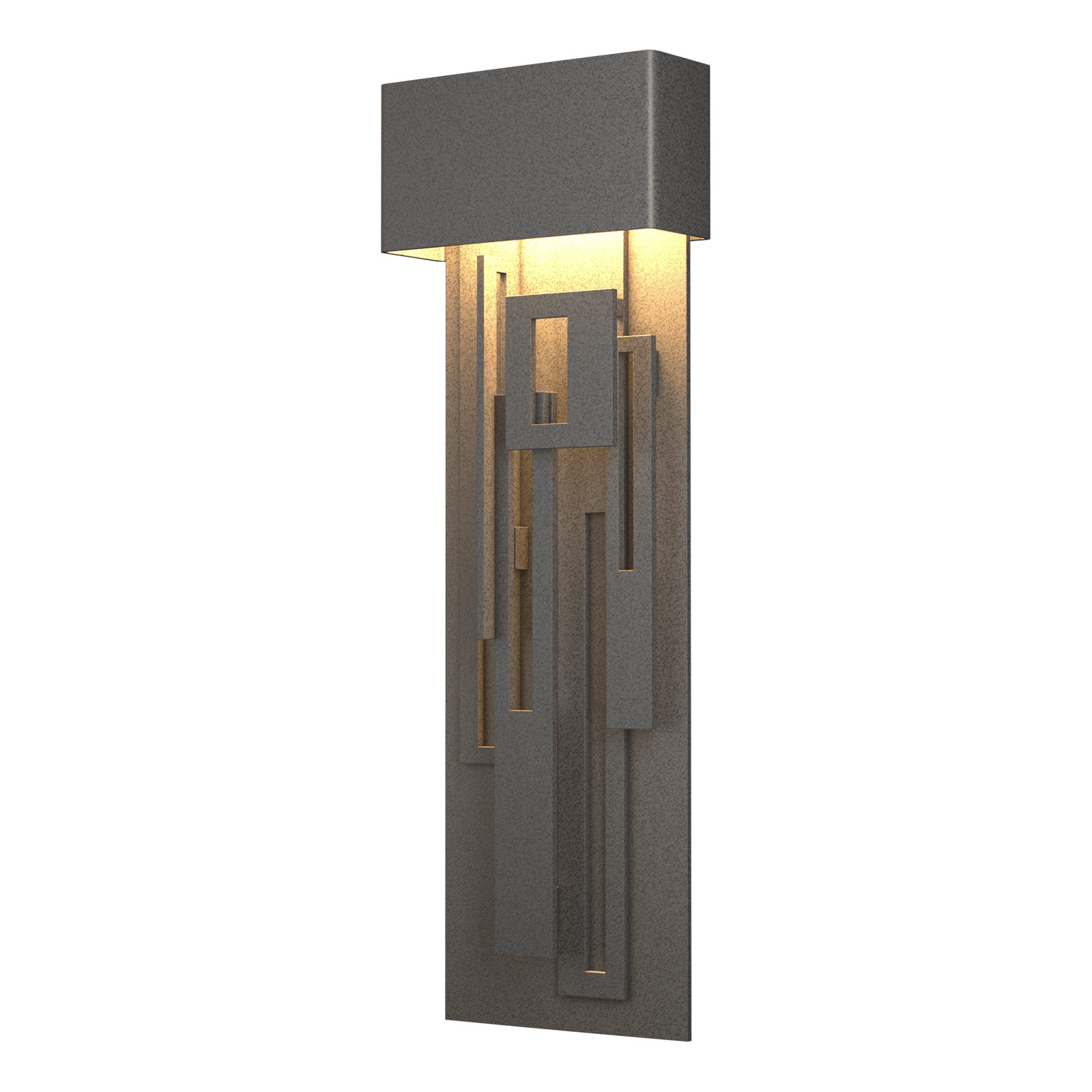 Hubbardton Forge Collage Large Dark Sky Friendly LED Outdoor Sconce Outdoor l Wall Hubbardton Forge Coastal Natural Iron  