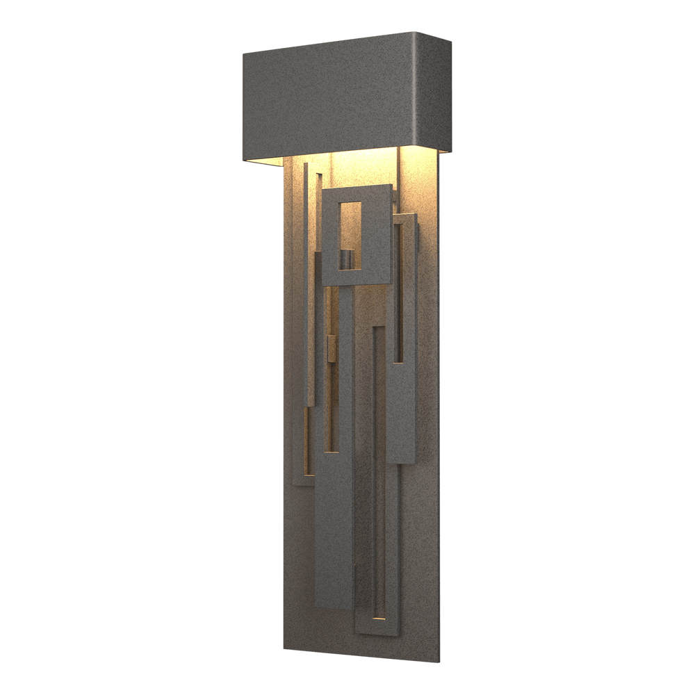 Hubbardton Forge Collage Large Dark Sky Friendly LED Outdoor Sconce Outdoor Wall Lights Hubbardton Forge Coastal Natural Iron  