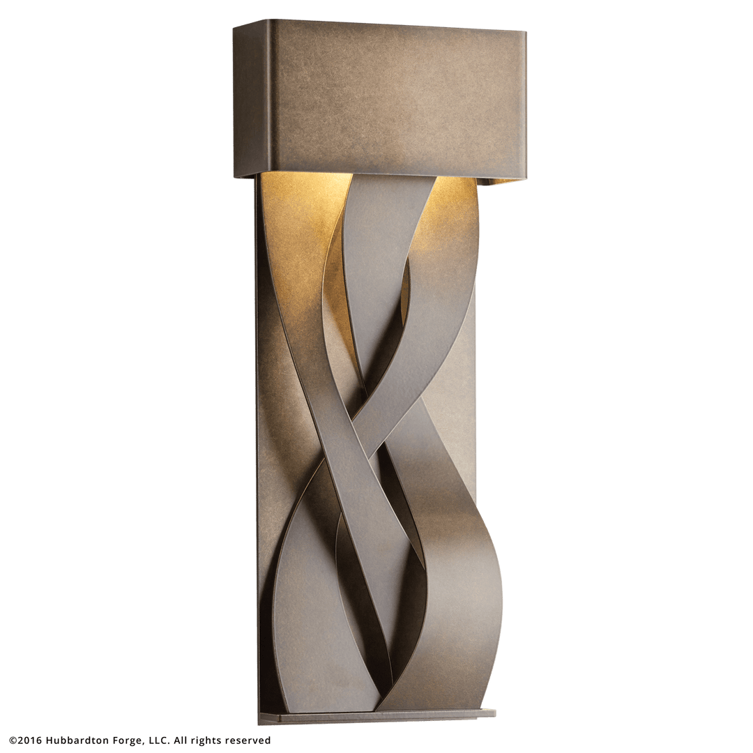 Hubbardton Forge Tress Small Dark Sky Friendly LED Outdoor Sconce Outdoor Wall Lights Hubbardton Forge Coastal Bronze  