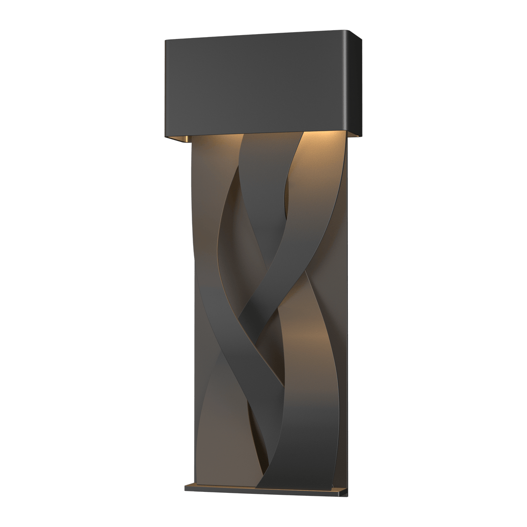 Hubbardton Forge Tress Small Dark Sky Friendly LED Outdoor Sconce Outdoor Wall Lights Hubbardton Forge Coastal Black  