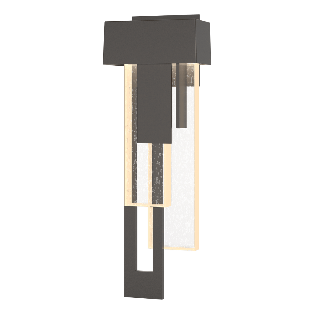 Hubbardton Forge Rainfall LED Outdoor Sconce - Left Orientation Outdoor Wall Lights Hubbardton Forge Coastal Oil Rubbed Bronze  