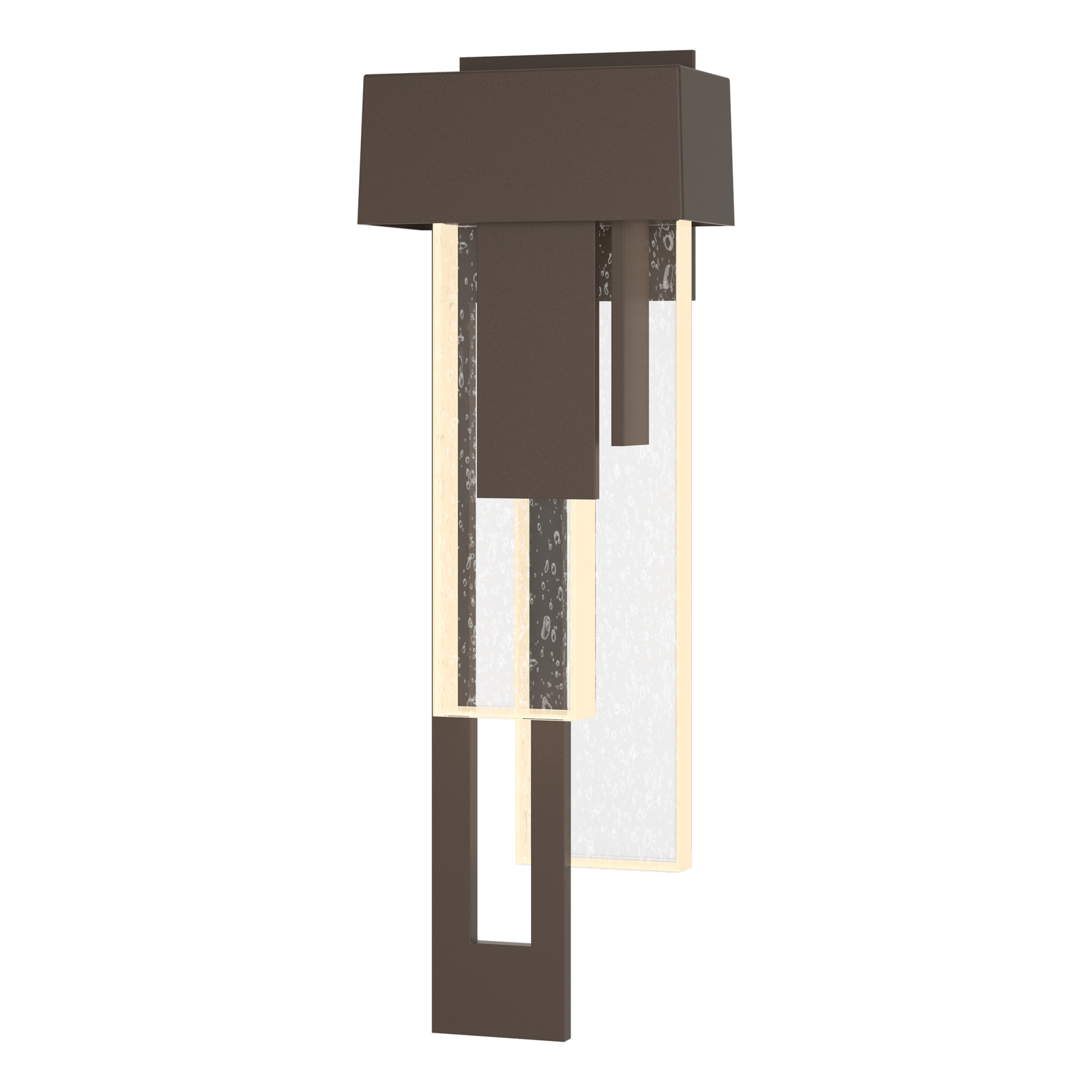 Hubbardton Forge Rainfall LED Outdoor Sconce - Left Orientation Outdoor l Wall Hubbardton Forge Coastal Bronze  