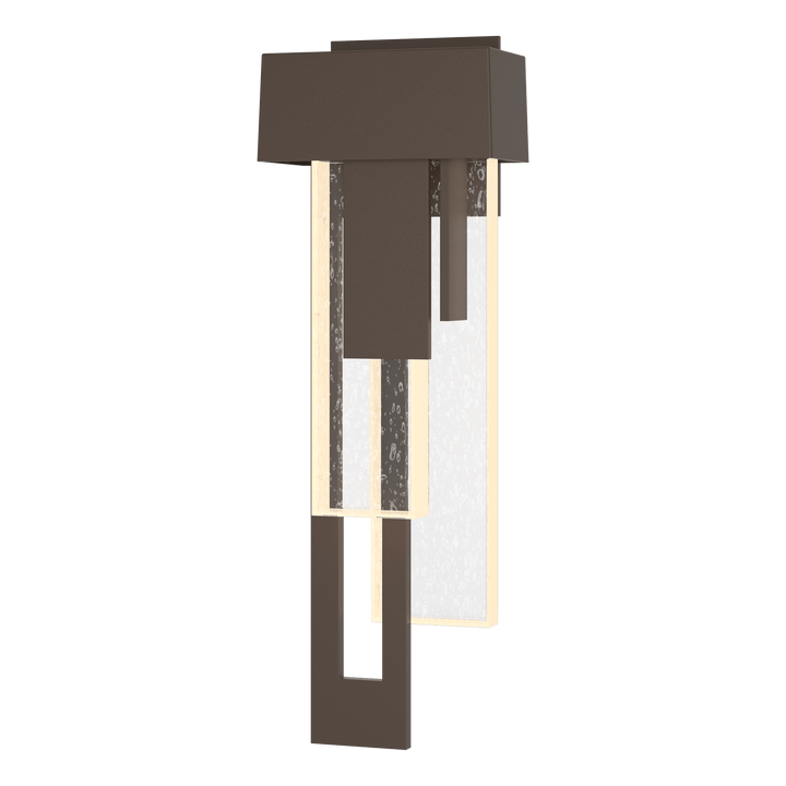 Hubbardton Forge Rainfall LED Outdoor Sconce - Left Orientation Outdoor Wall Lights Hubbardton Forge Coastal Bronze  