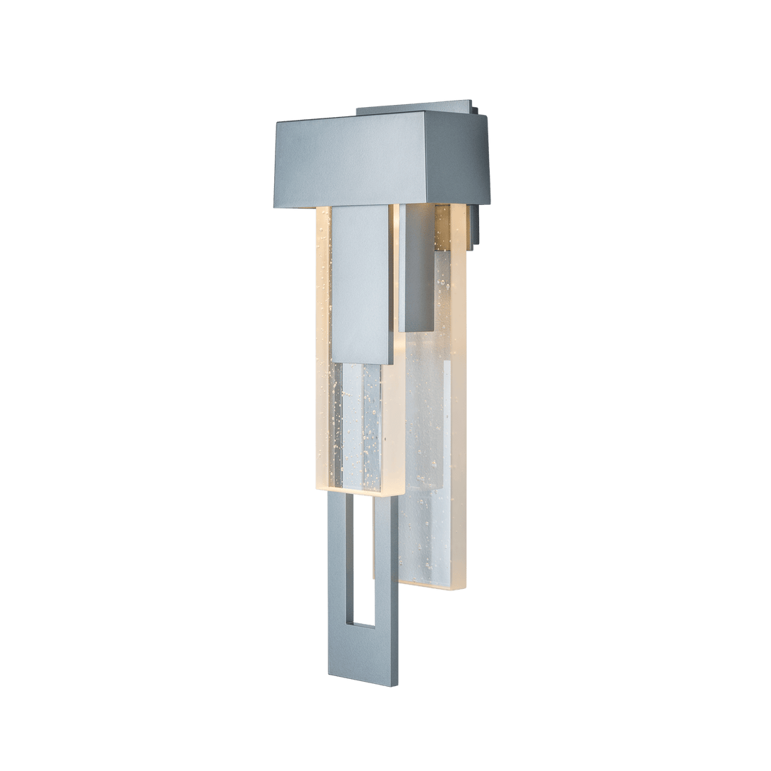 Hubbardton Forge Rainfall LED Outdoor Sconce - Left Orientation Outdoor Wall Lights Hubbardton Forge Coastal Burnished Steel  