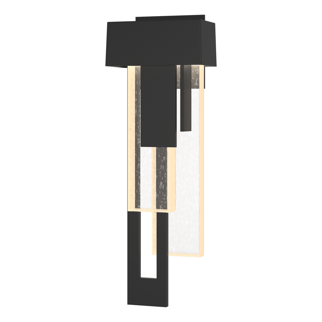 Hubbardton Forge Rainfall LED Outdoor Sconce - Left Orientation Outdoor Wall Lights Hubbardton Forge Coastal Black  