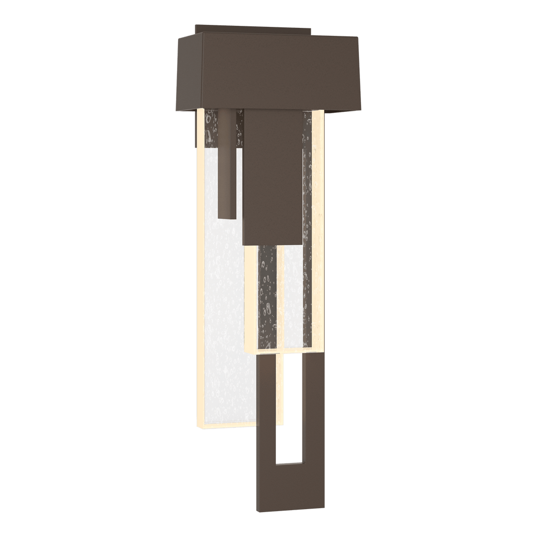 Hubbardton Forge Rainfall LED Outdoor Sconce - Right Orientation Outdoor Wall Lights Hubbardton Forge Coastal Bronze  