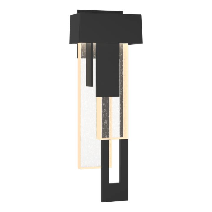 Hubbardton Forge Rainfall LED Outdoor Sconce - Right Orientation Outdoor Wall Lights Hubbardton Forge Coastal Black  