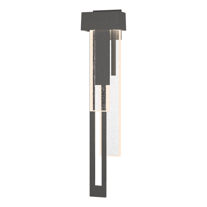 Hubbardton Forge Rainfall Large LED Outdoor Sconce Outdoor Wall Lights Hubbardton Forge Coastal Natural Iron  