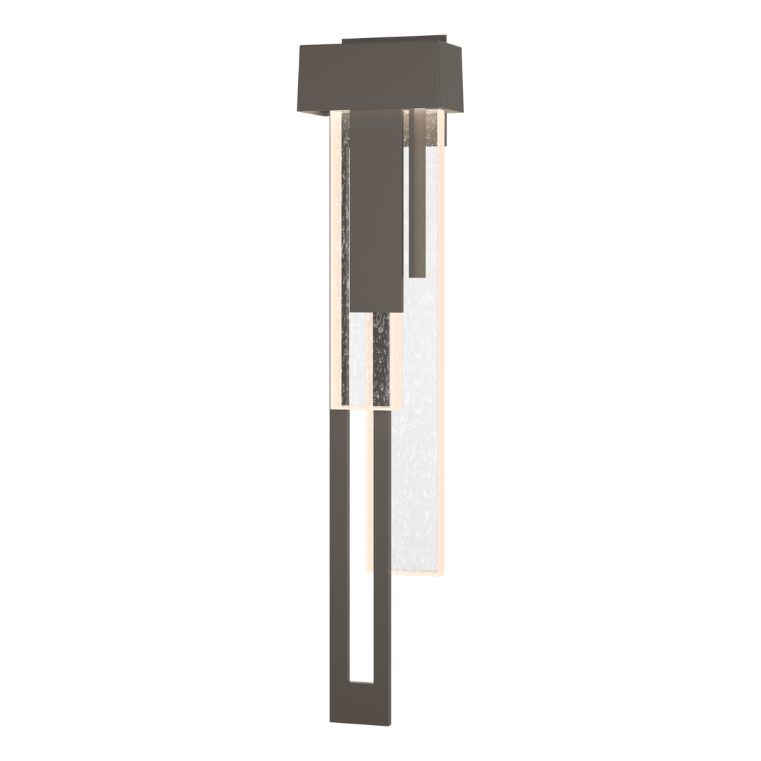 Hubbardton Forge Rainfall Large LED Outdoor Sconce Outdoor Wall Lights Hubbardton Forge Coastal Dark Smoke  