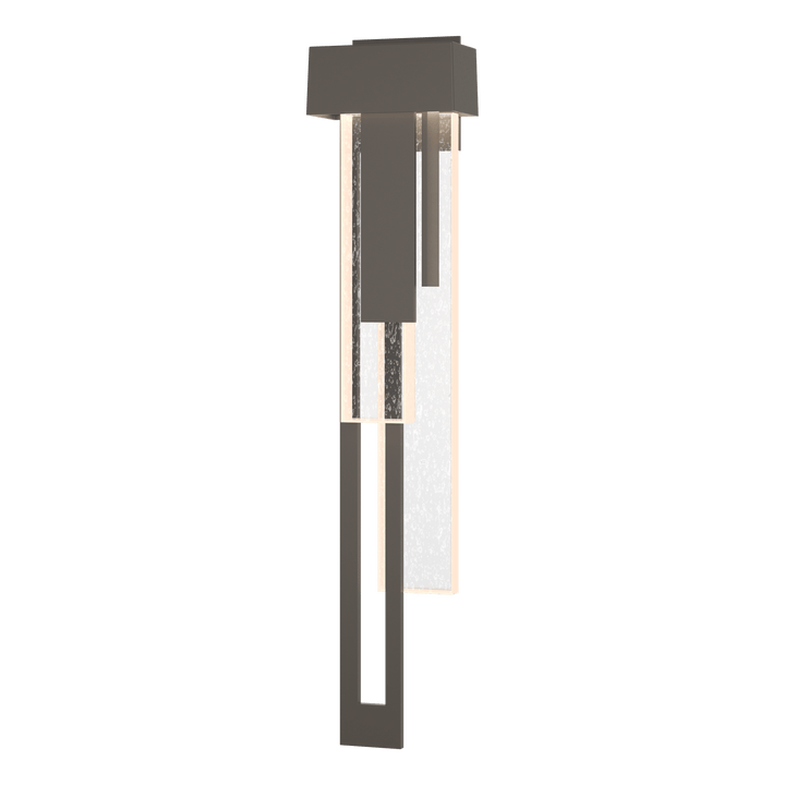 Hubbardton Forge Rainfall Large LED Outdoor Sconce Outdoor Wall Lights Hubbardton Forge Coastal Dark Smoke  