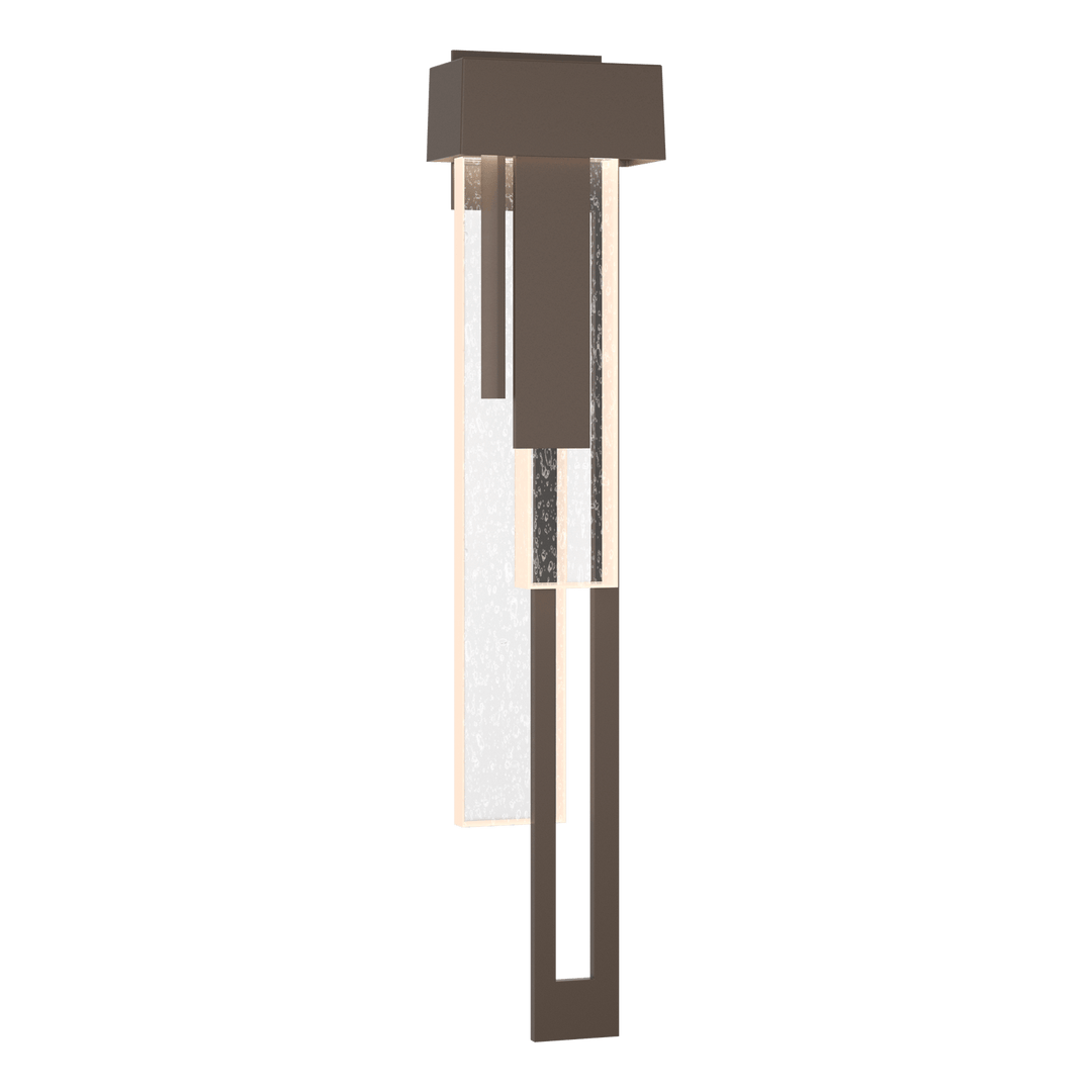 Hubbardton Forge Rainfall Large LED Outdoor Sconce - Right Orientation Outdoor Wall Lights Hubbardton Forge Coastal Bronze  