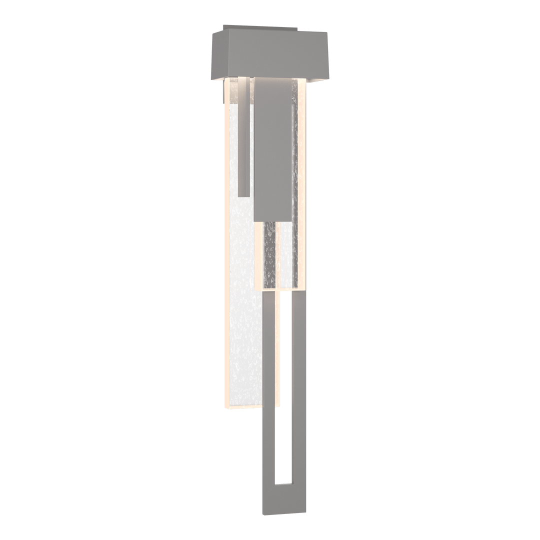 Hubbardton Forge Rainfall Large LED Outdoor Sconce - Right Orientation Outdoor Wall Lights Hubbardton Forge Coastal Burnished Steel