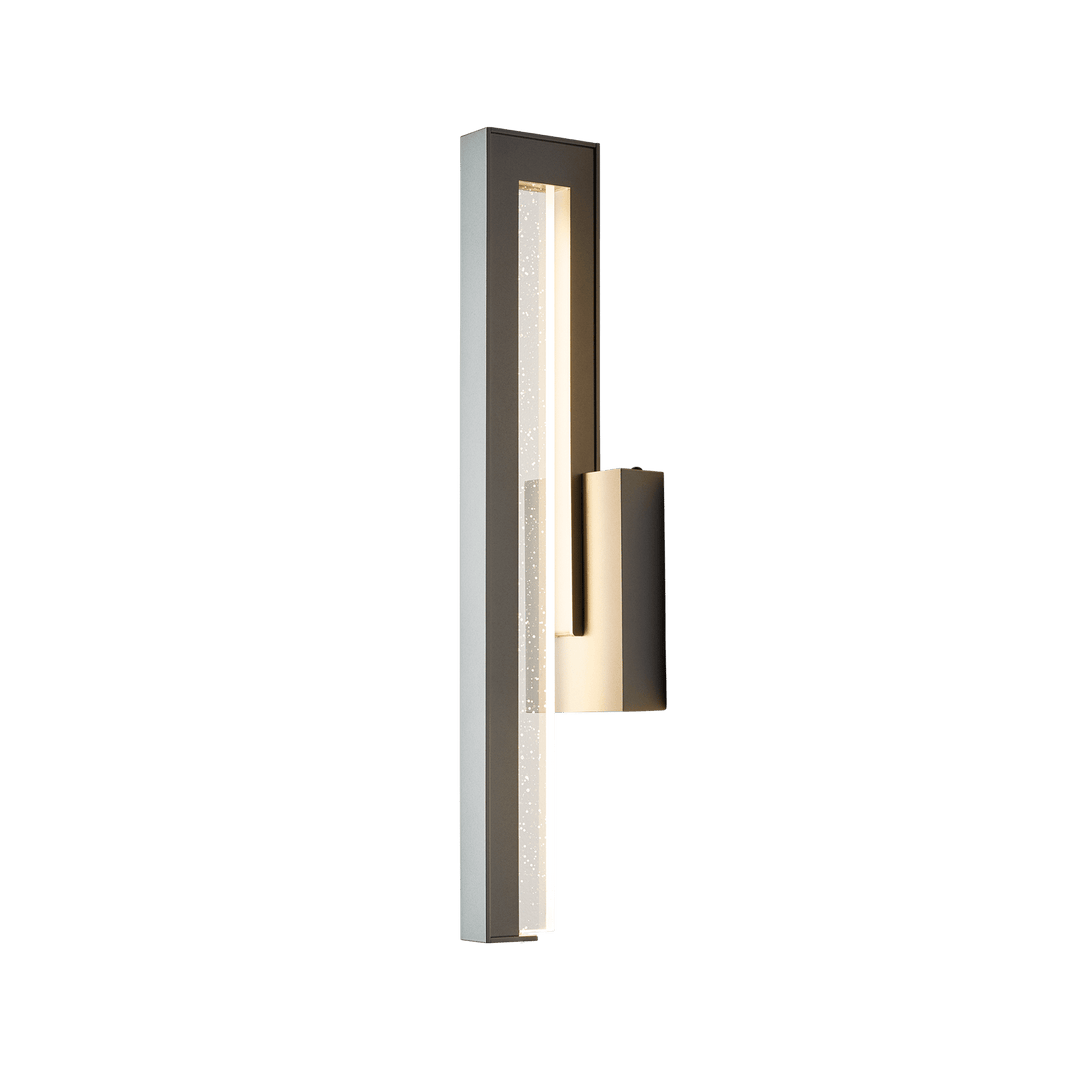 Hubbardton Forge Edge Medium LED Outdoor Sconce Outdoor Wall Lights Hubbardton Forge Coastal Burnished Steel  