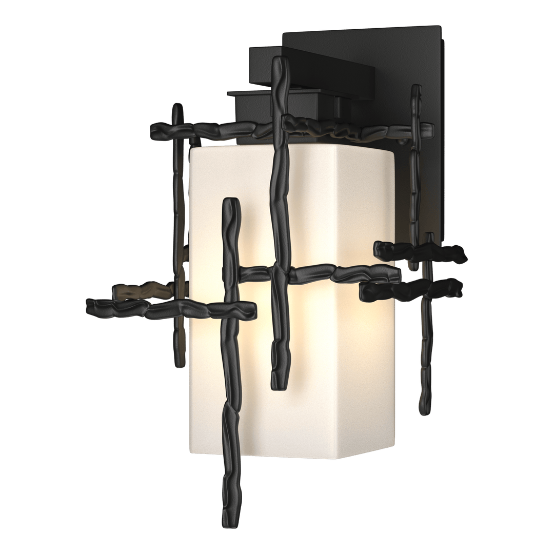 Hubbardton Forge Tura Small Outdoor Sconce Outdoor Wall Lights Hubbardton Forge Coastal Black  