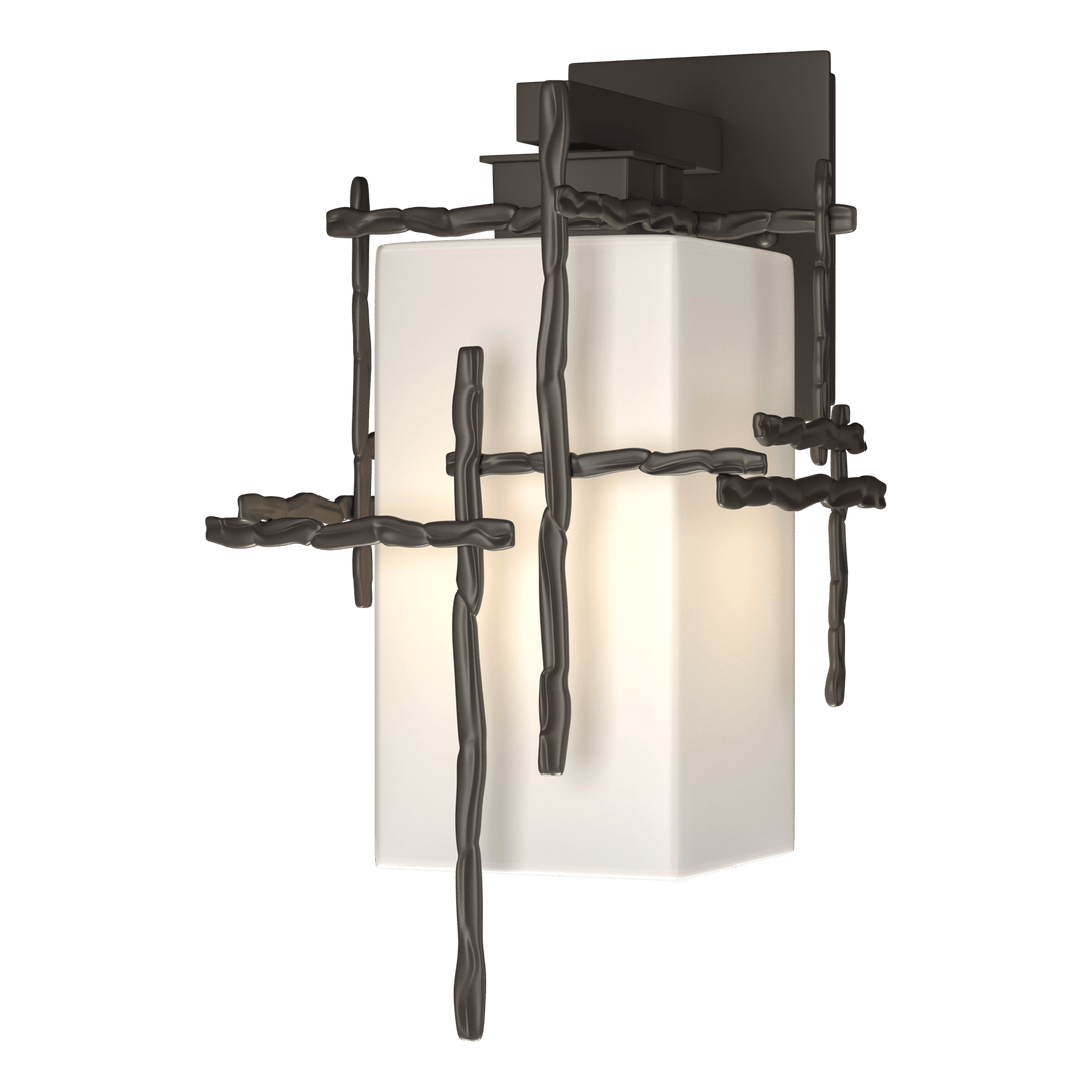 Hubbardton Forge Tura Medium Outdoor Sconce Outdoor Wall Lights Hubbardton Forge Coastal Dark Smoke  