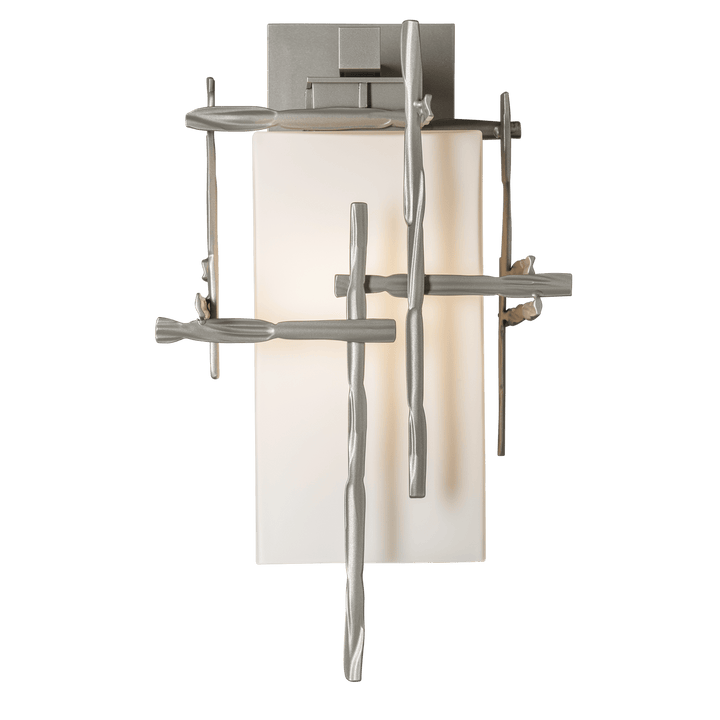 Hubbardton Forge Tura Medium Outdoor Sconce Outdoor Wall Lights Hubbardton Forge Coastal Burnished Steel  