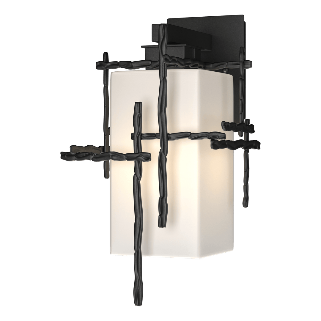 Hubbardton Forge Tura Medium Outdoor Sconce Outdoor Wall Lights Hubbardton Forge Coastal Black  