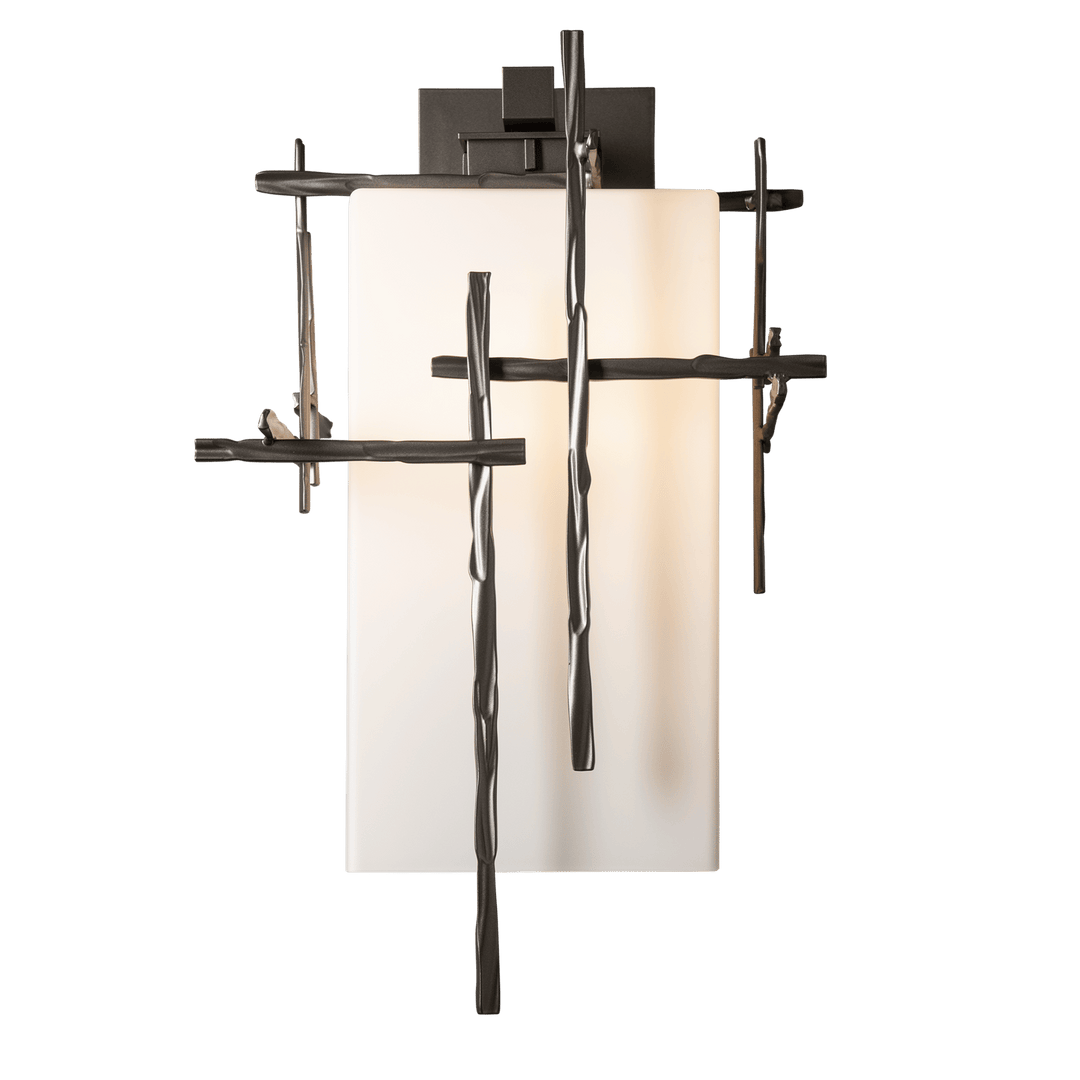 Hubbardton Forge Tura Large Outdoor Sconce Outdoor Wall Lights Hubbardton Forge Coastal Dark Smoke  