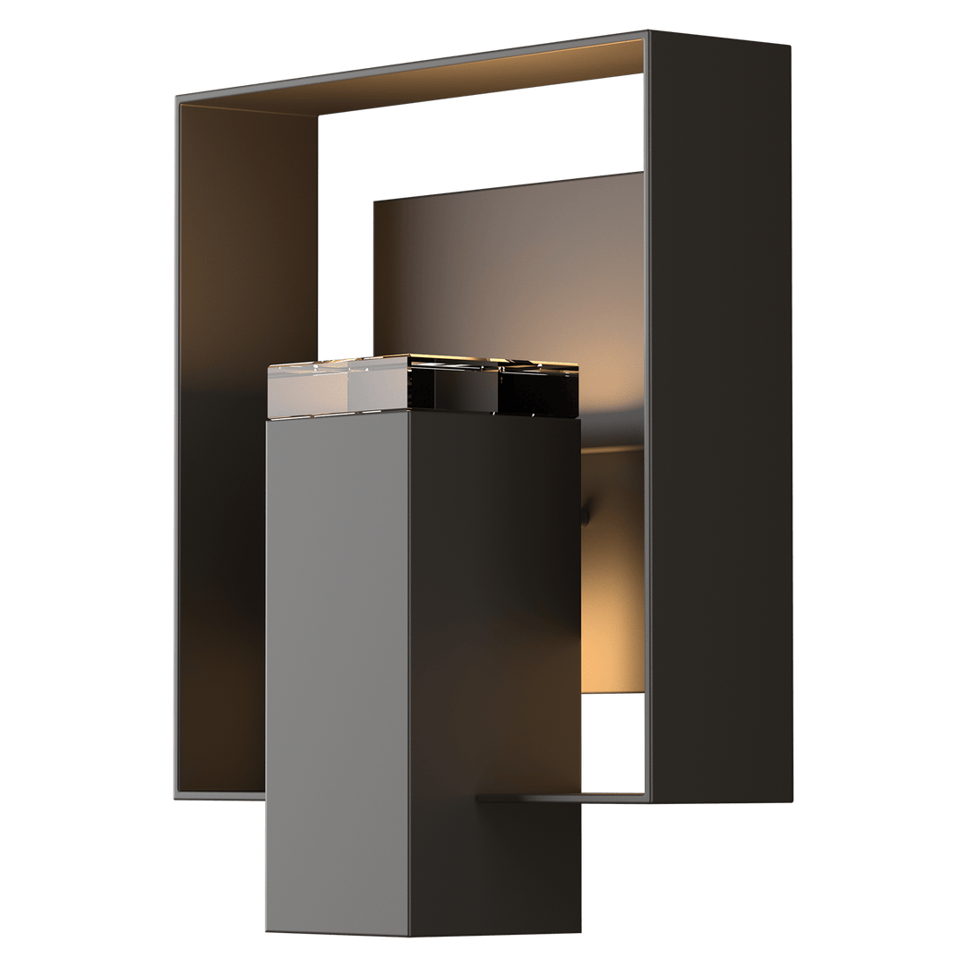 Hubbardton Forge Shadow Box Outdoor Sconce Outdoor Wall Lights Hubbardton Forge Coastal Oil Rubbed Bronze Clear Glass (ZM) Coastal Oil Rubbed Bronze