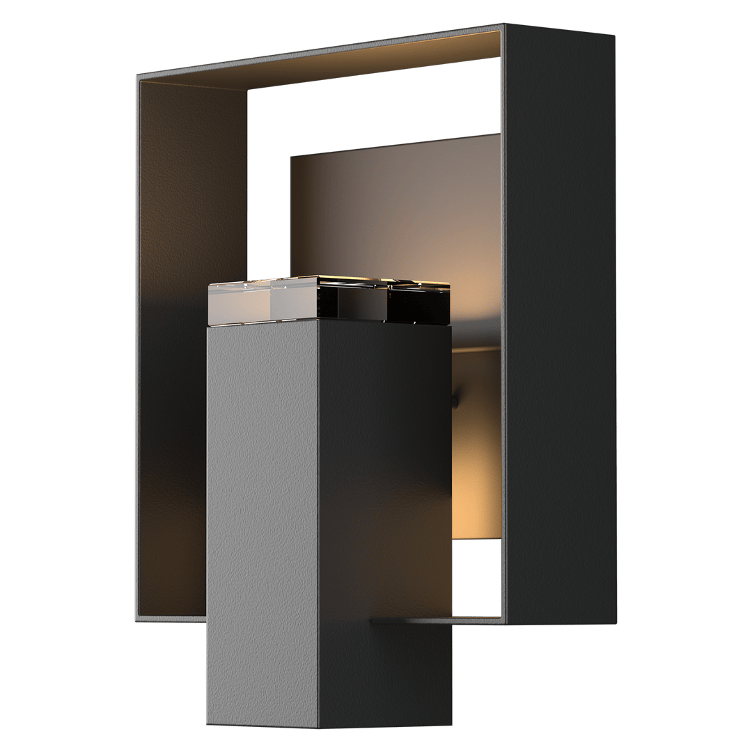 Hubbardton Forge Shadow Box Outdoor Sconce Outdoor Wall Lights Hubbardton Forge Coastal Black Clear Glass (ZM) Coastal Oil Rubbed Bronze