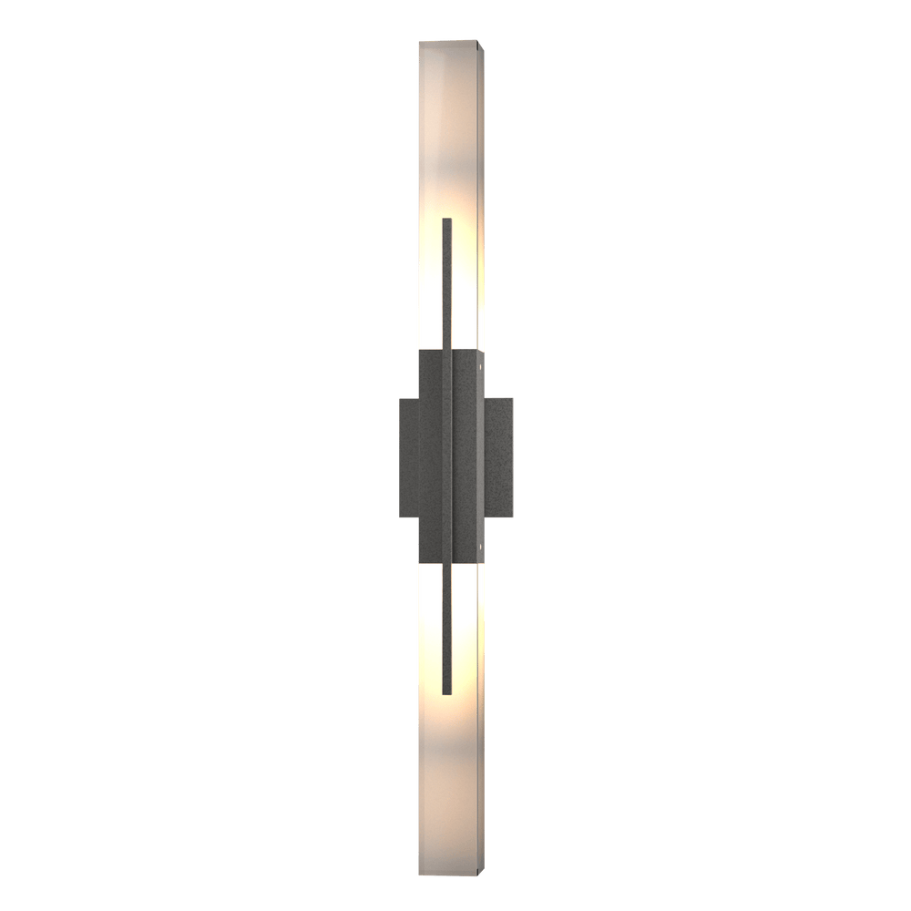 Hubbardton Forge Centre Large Outdoor Sconce Outdoor Wall Lights Hubbardton Forge Coastal Natural Iron  