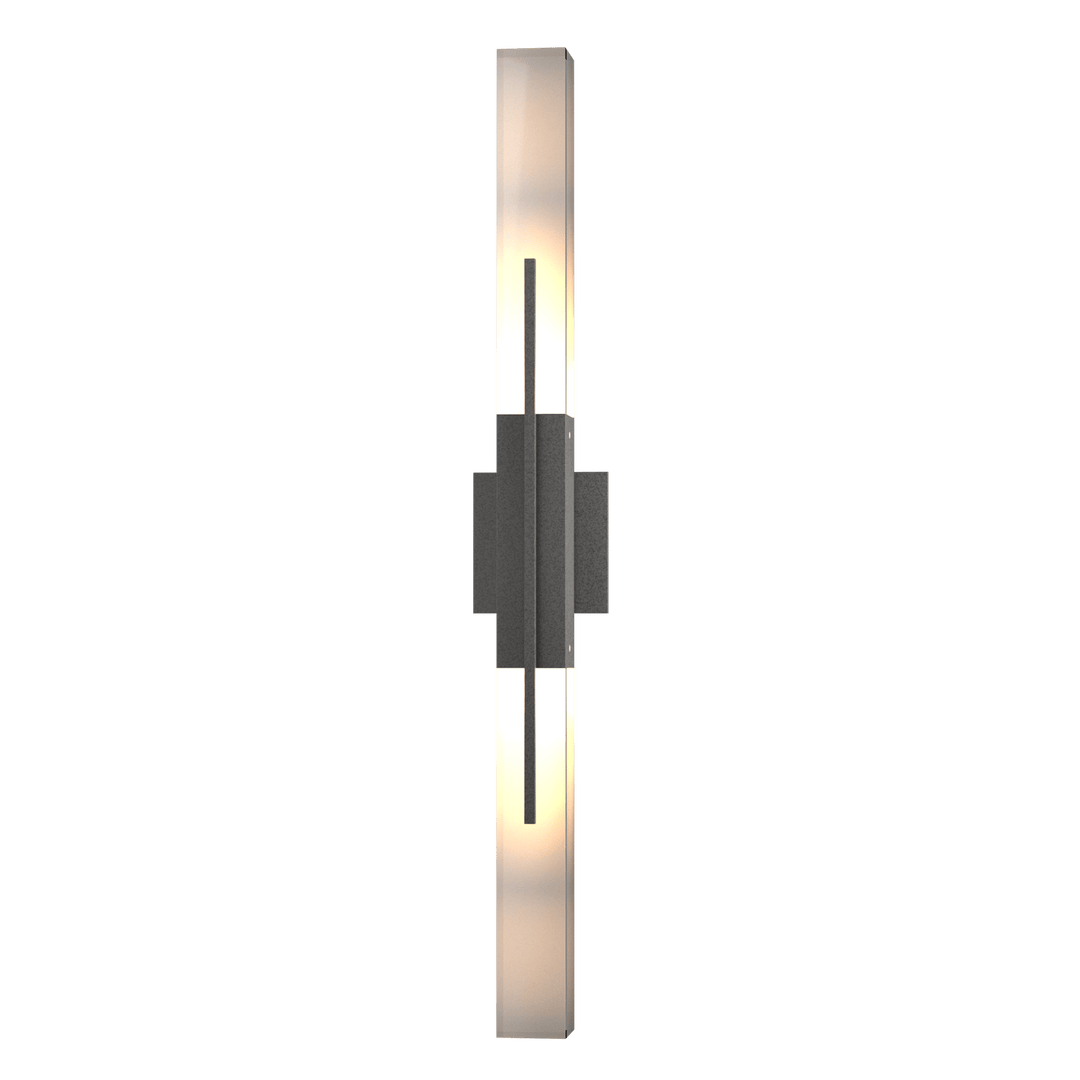 Hubbardton Forge Centre Large Outdoor Sconce Outdoor Wall Lights Hubbardton Forge Coastal Natural Iron  