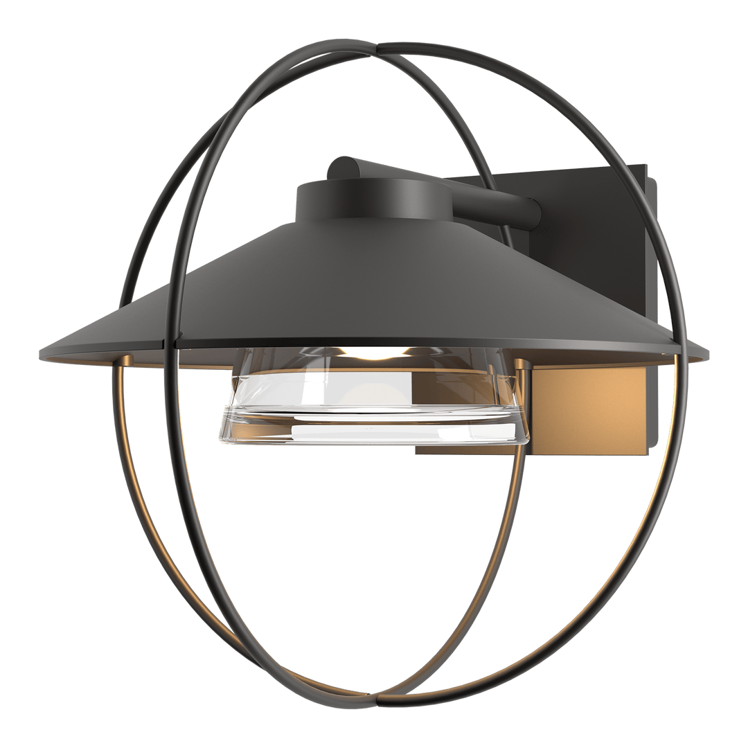 Hubbardton Forge Halo Small Outdoor Sconce Outdoor Wall Lights Hubbardton Forge Coastal Oil Rubbed Bronze