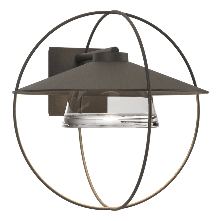 Hubbardton Forge Halo Large Outdoor Sconce Outdoor Wall Lights Hubbardton Forge Coastal Natural Iron