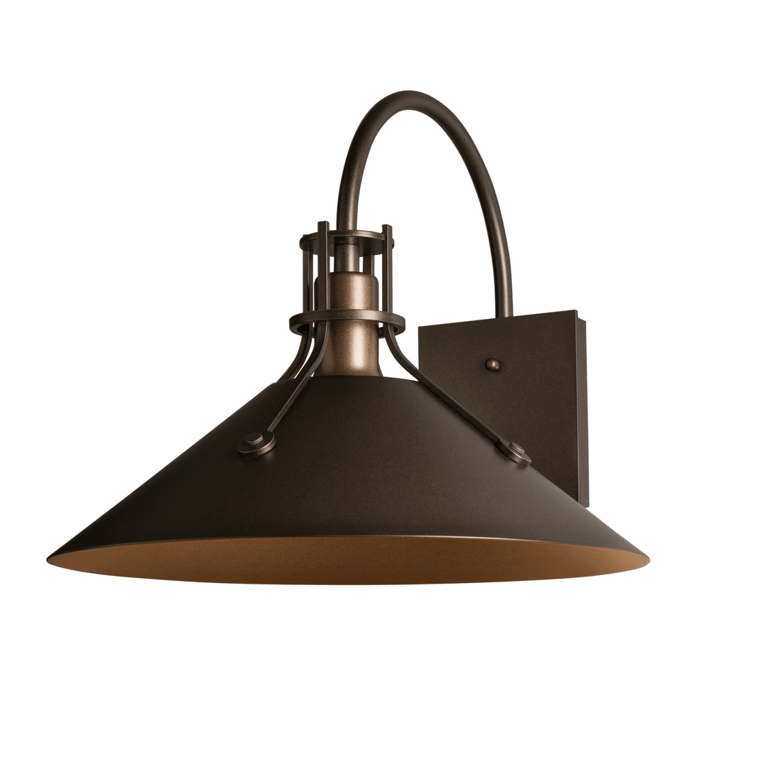 Hubbardton Forge Henry Large Dark Sky Friendly Outdoor Sconce Outdoor Wall Lights Hubbardton Forge Coastal Bronze