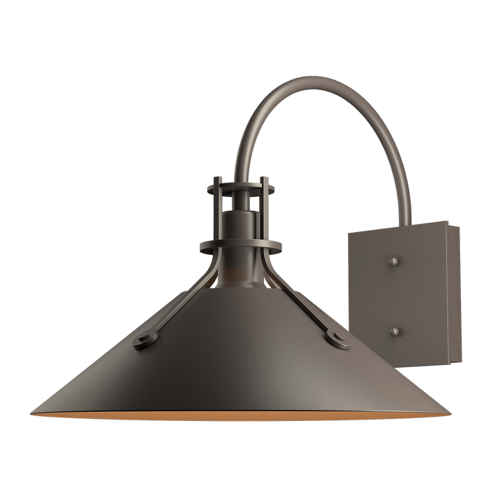 Hubbardton Forge Henry Large Dark Sky Friendly Outdoor Sconce Outdoor Wall Lights Hubbardton Forge Coastal Dark Smoke