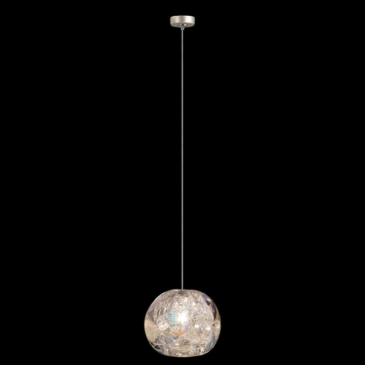 Fine Art Handcrafted Lighting Natural Inspirations 4.5"W Round Drop Light in Mottled Gold Leaf, Nebula (851840-206LD)