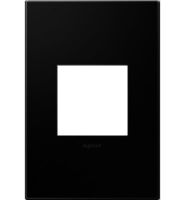 Legrand adorne Black Ink 1-Gang wall plate