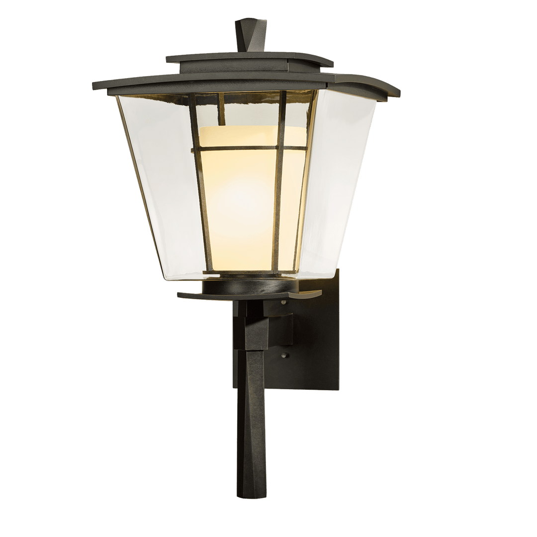 Hubbardton Forge Beacon Hall Large Outdoor Sconce Outdoor Wall Lights Hubbardton Forge Coastal Dark Smoke