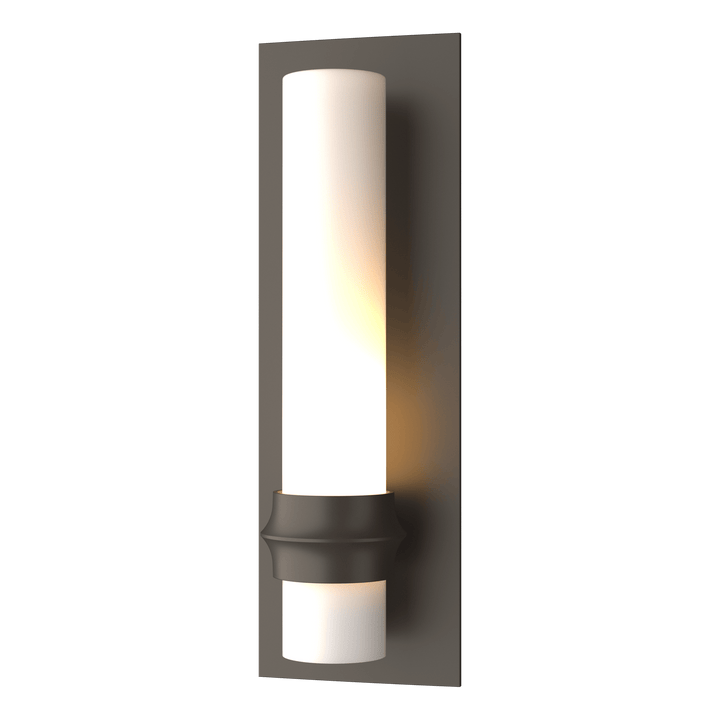 Hubbardton Forge Rook Small Outdoor Sconce Outdoor Wall Lights Hubbardton Forge Coastal Dark Smoke