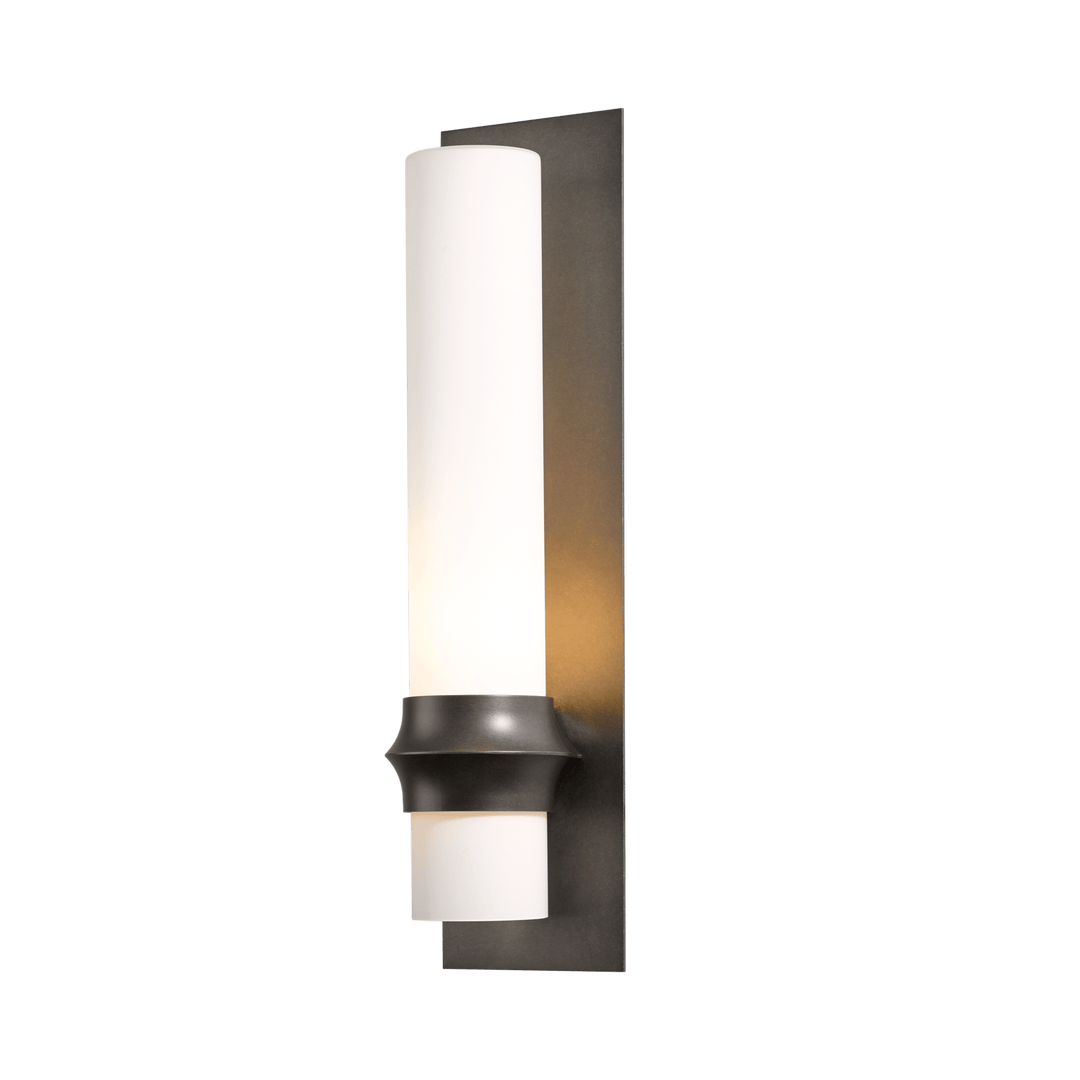 Hubbardton Forge Rook Large Outdoor Sconce Outdoor Wall Lights Hubbardton Forge Coastal Dark Smoke