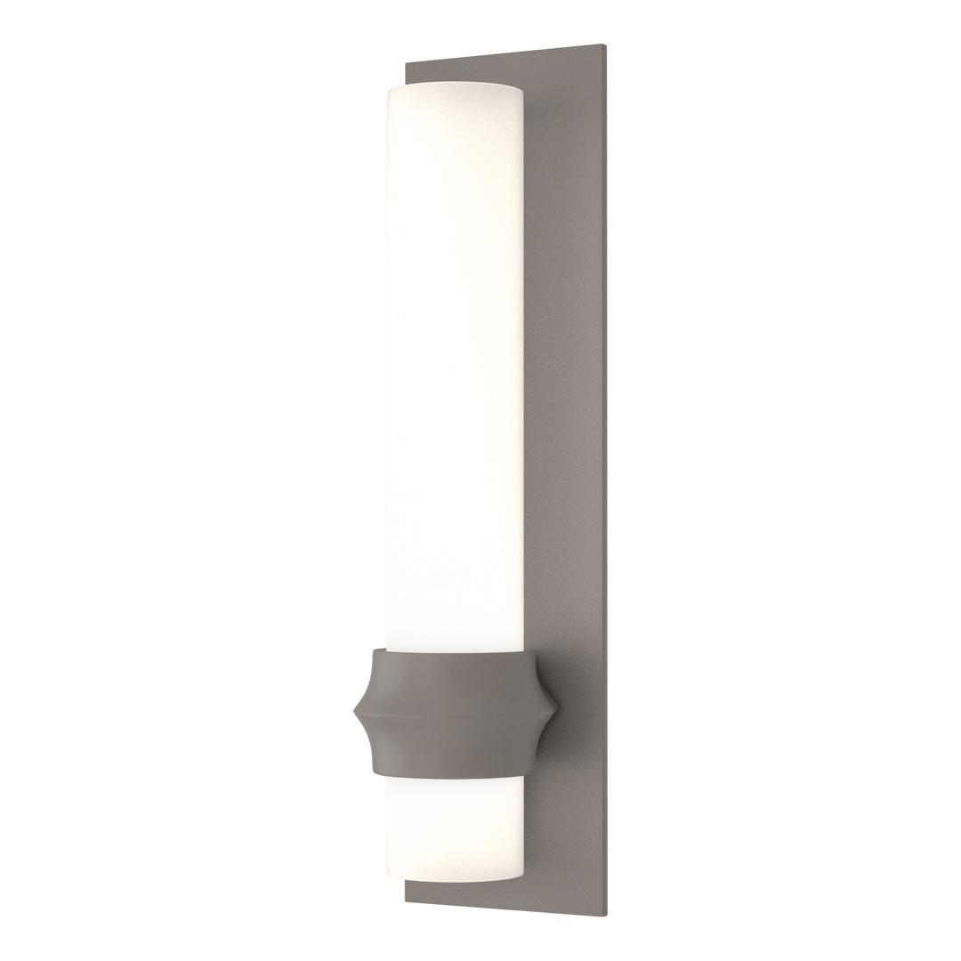 Hubbardton Forge Rook Large Outdoor Sconce Outdoor Wall Lights Hubbardton Forge Coastal Burnished Steel