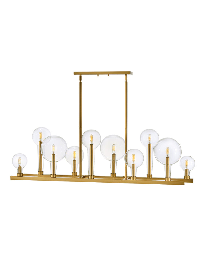 Hinkley Alchemy Chandelier Chandeliers Hinkley Lacquered Brass 12.0x48.25x17.0 