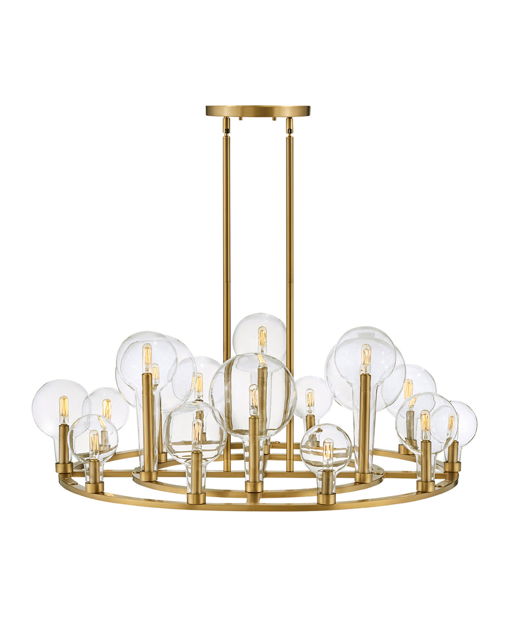 Hinkley Alchemy Chandelier in Lacquered Brass- Model 30526LCB