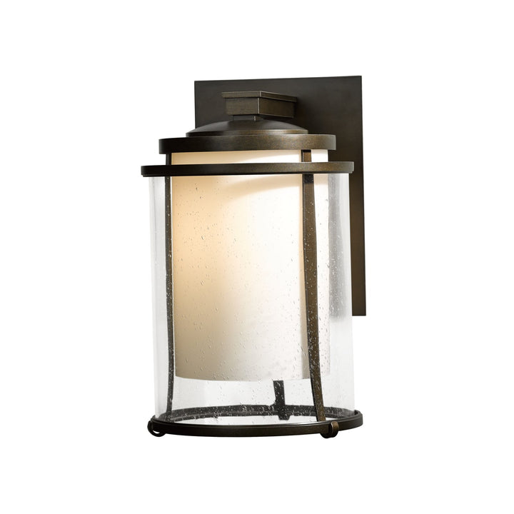 Hubbardton Forge Meridian Large Outdoor Sconce Outdoor Wall Lights Hubbardton Forge Coastal Bronze