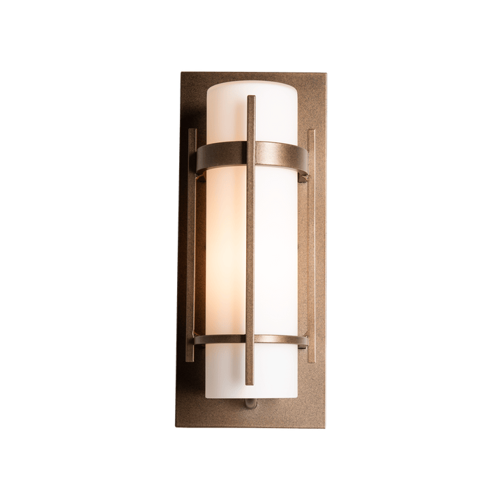 Hubbardton Forge Banded Small Outdoor Sconce Outdoor Wall Lights Hubbardton Forge Coastal Bronze