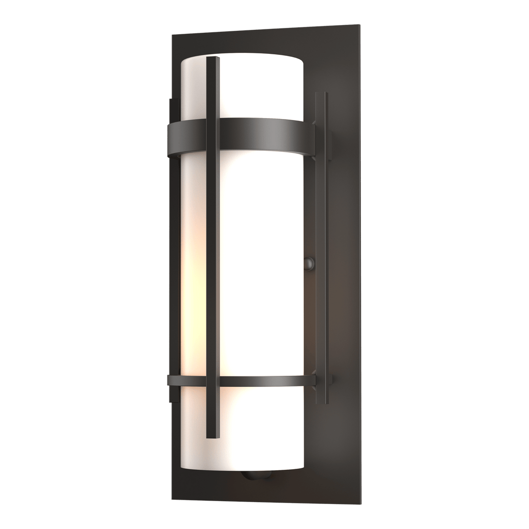 Hubbardton Forge Banded Outdoor Sconce Outdoor Wall Lights Hubbardton Forge Coastal Oil Rubbed Bronze